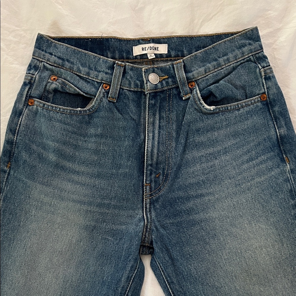 Re/Done Classic Blue Straight Jeans